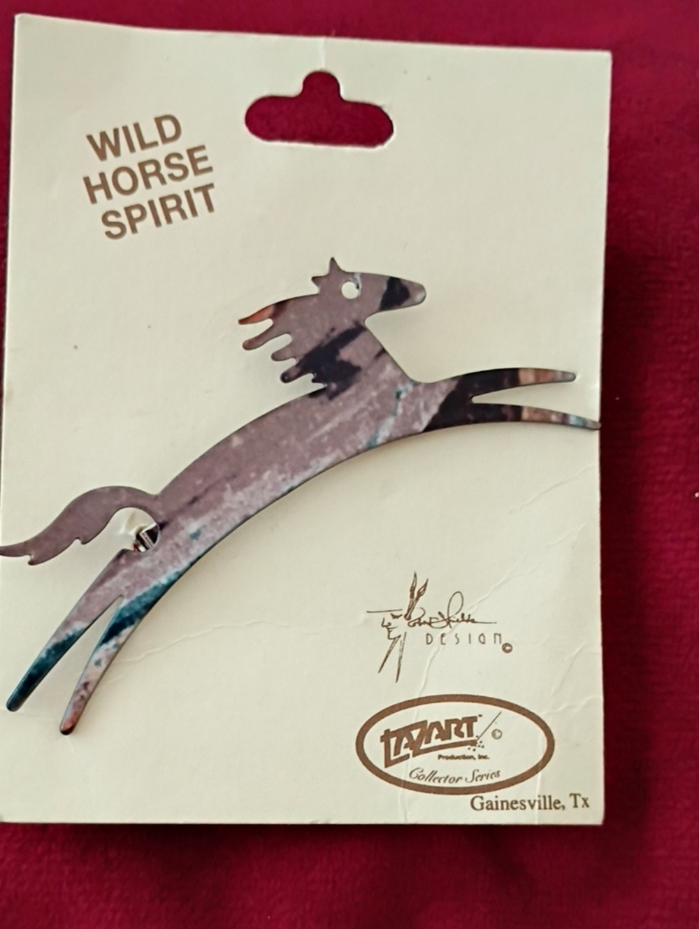 Wild Horse Spirit Metal Horse Pin -